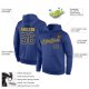 Men's Custom Stitched Royal Royal-Gold Sports Pullover Sweatshirt Hoodie