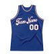 Men's Custom Royal White-Orange Authentic Throwback Basketball Jersey