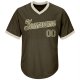 Men's Custom Olive Camo-Cream Authentic Salute To Service Throwback Rib-Knit Baseball Jersey Shirt