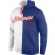 Men's Custom Stitched White Royal-Red Split Fashion Sports Pullover Sweatshirt Hoodie