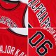 Men's Custom Red White-Old Gold Authentic Throwback Basketball Jersey