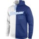 Men's Custom Stitched White Royal-Light Blue Split Fashion Sports Pullover Sweatshirt Hoodie
