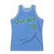 Men's Custom Light Blue Kelly Green-White Authentic Throwback Basketball Jersey