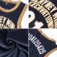 Men's Custom Navy White-Gold Authentic Throwback Basketball Jersey